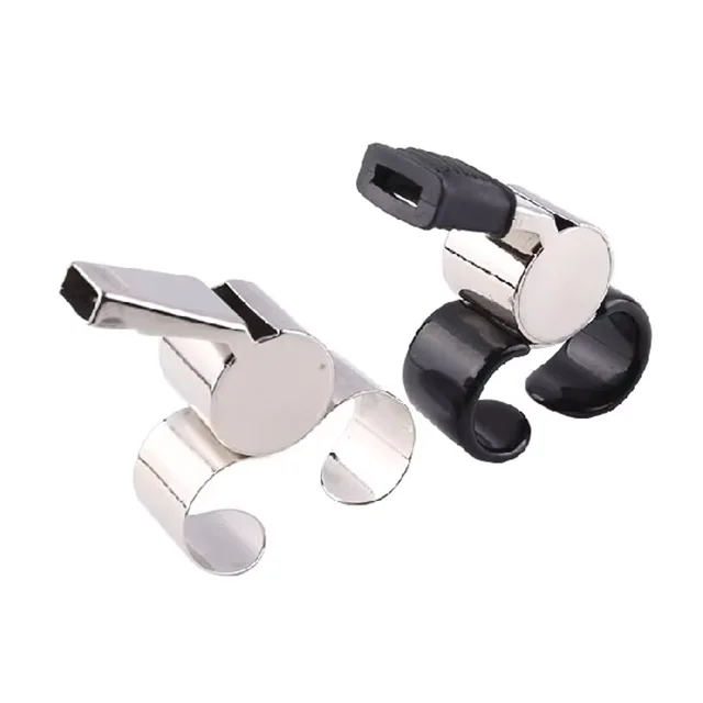 Fém ujjú játékvezetői sípok